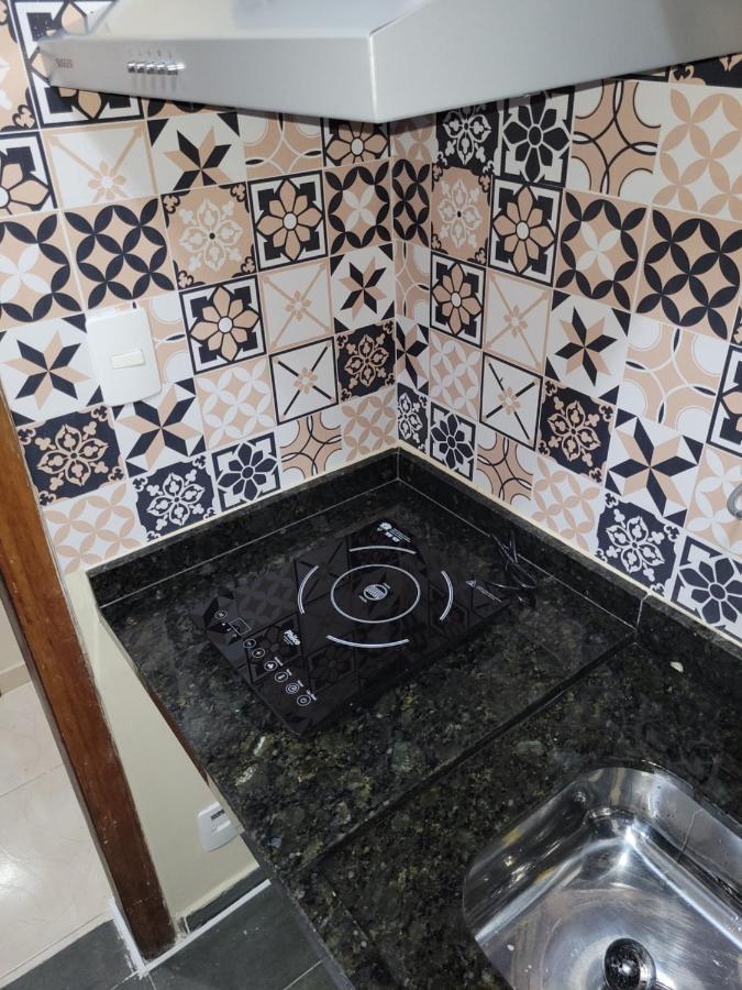 Flat Completo Novo A 350M Da Praia Com Piscina São Vicente Exterior foto
